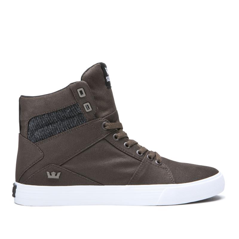 Zapatillas Altas Supra Argentina Hombre - ALUMINUM Gris Oscuro (APLGS-7451)